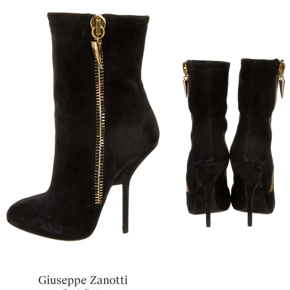 Guiseppe Zanotti Vera shark tooth boots mid calf